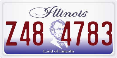 IL license plate Z484783