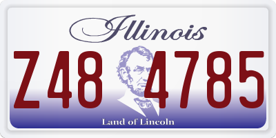 IL license plate Z484785