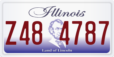 IL license plate Z484787