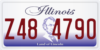 IL license plate Z484790