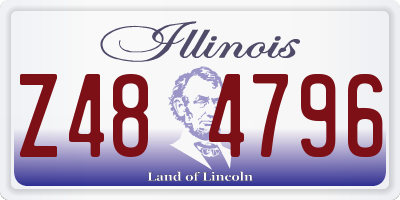 IL license plate Z484796