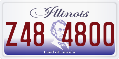 IL license plate Z484800