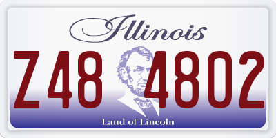 IL license plate Z484802