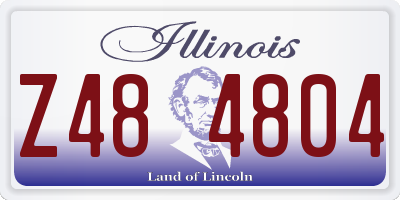 IL license plate Z484804