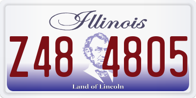 IL license plate Z484805