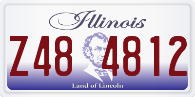 IL license plate Z484812