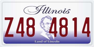 IL license plate Z484814