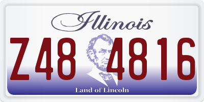 IL license plate Z484816