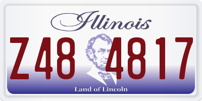 IL license plate Z484817