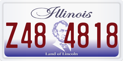 IL license plate Z484818