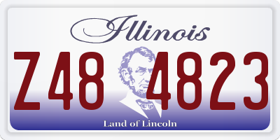 IL license plate Z484823