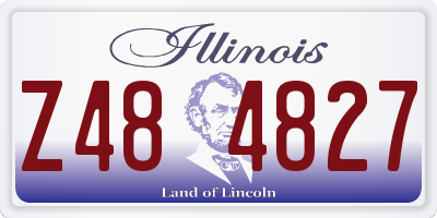 IL license plate Z484827