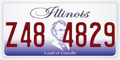IL license plate Z484829