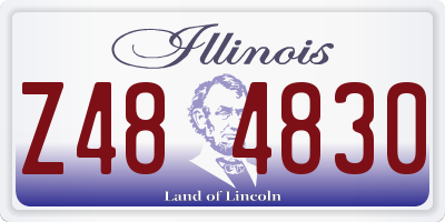 IL license plate Z484830