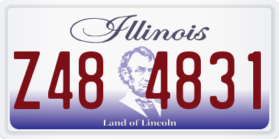 IL license plate Z484831