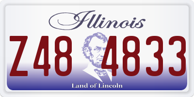 IL license plate Z484833
