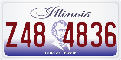 IL license plate Z484836