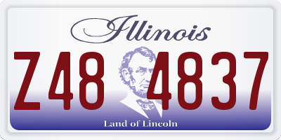IL license plate Z484837