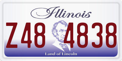 IL license plate Z484838