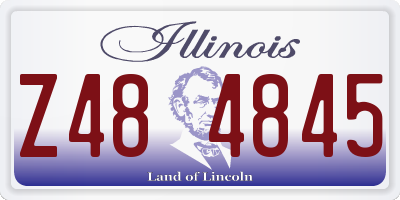 IL license plate Z484845