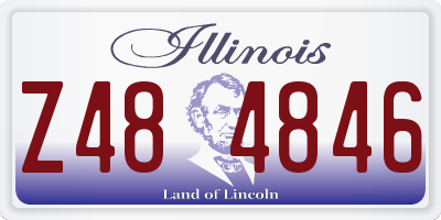 IL license plate Z484846