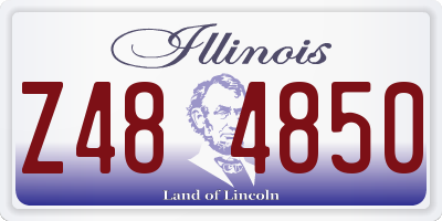 IL license plate Z484850