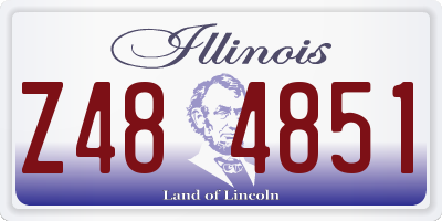 IL license plate Z484851