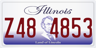 IL license plate Z484853