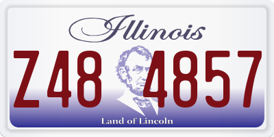 IL license plate Z484857