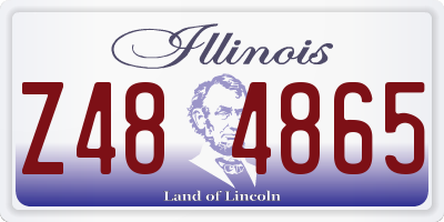 IL license plate Z484865