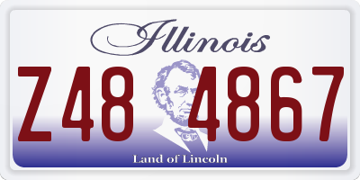 IL license plate Z484867