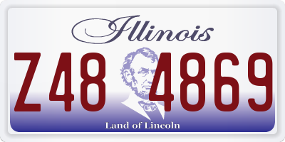 IL license plate Z484869