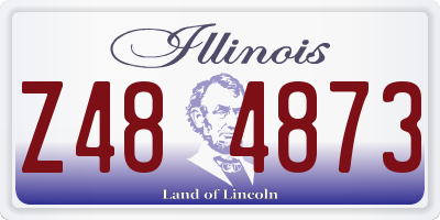 IL license plate Z484873