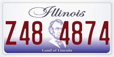 IL license plate Z484874
