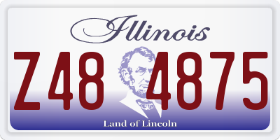 IL license plate Z484875