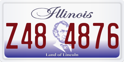 IL license plate Z484876