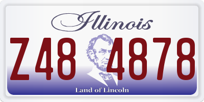 IL license plate Z484878