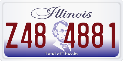 IL license plate Z484881