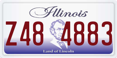 IL license plate Z484883