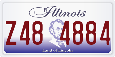 IL license plate Z484884