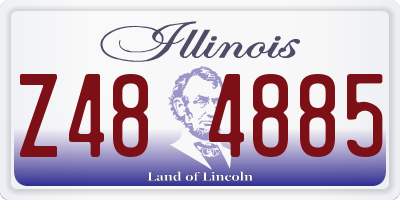 IL license plate Z484885