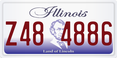 IL license plate Z484886