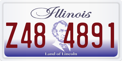 IL license plate Z484891