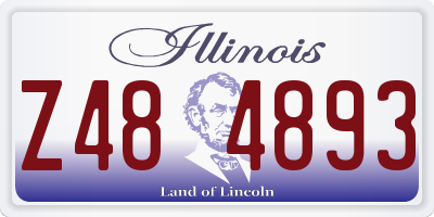 IL license plate Z484893