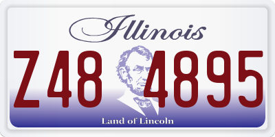 IL license plate Z484895