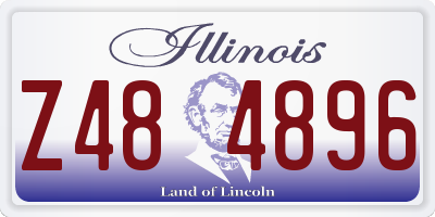 IL license plate Z484896