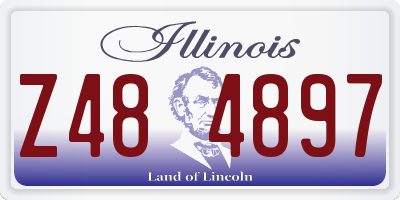 IL license plate Z484897