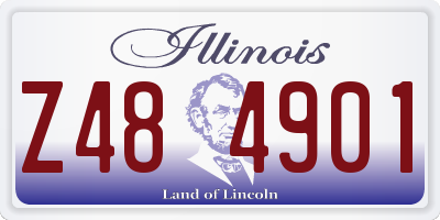 IL license plate Z484901