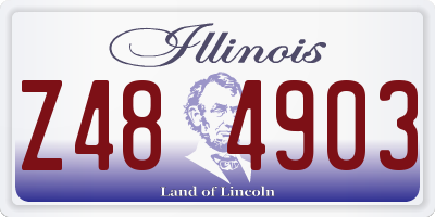 IL license plate Z484903