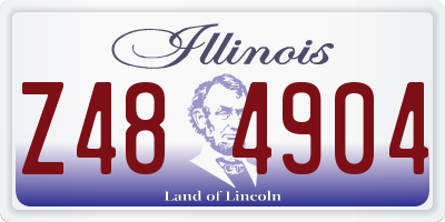 IL license plate Z484904